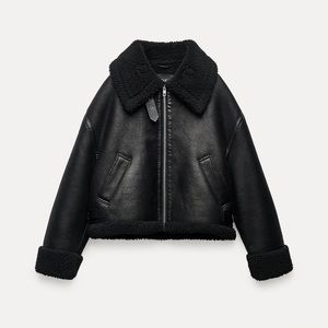 ZARA ZW COLLECTION DOUBLE-FACED BIKER JACKET